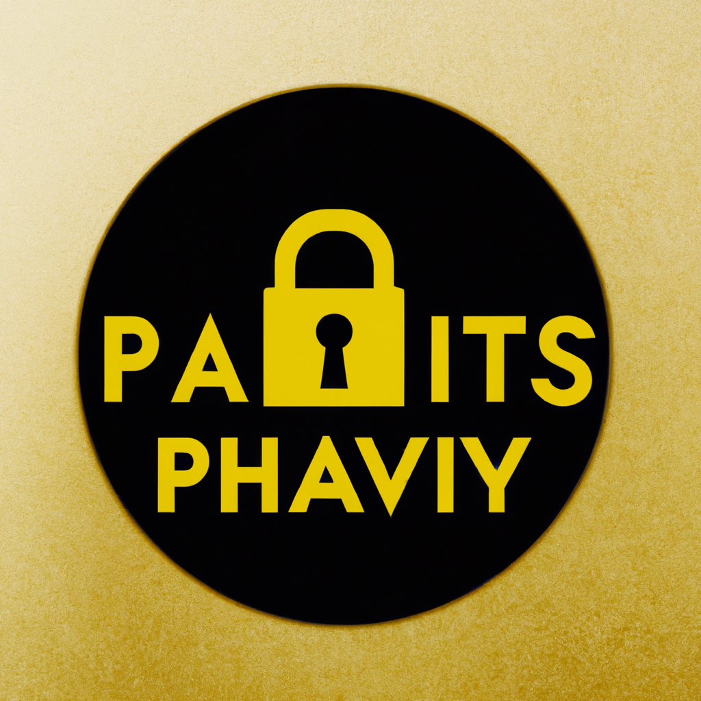 Subtiele achtergrond met privacy en beveiligingsthema